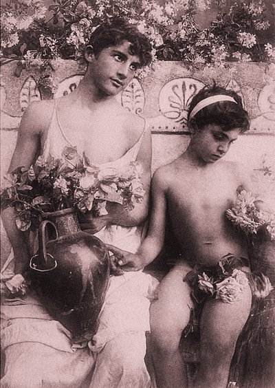 Study of Two Boys, Sicily by Baron Wilhelm von Gloeden